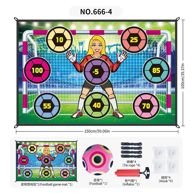Source Factory Lighting Football Game Pad 1 * 1.5 Meters, Indoor And Outdoor Pasted Ball Scoring Game Sports Toy