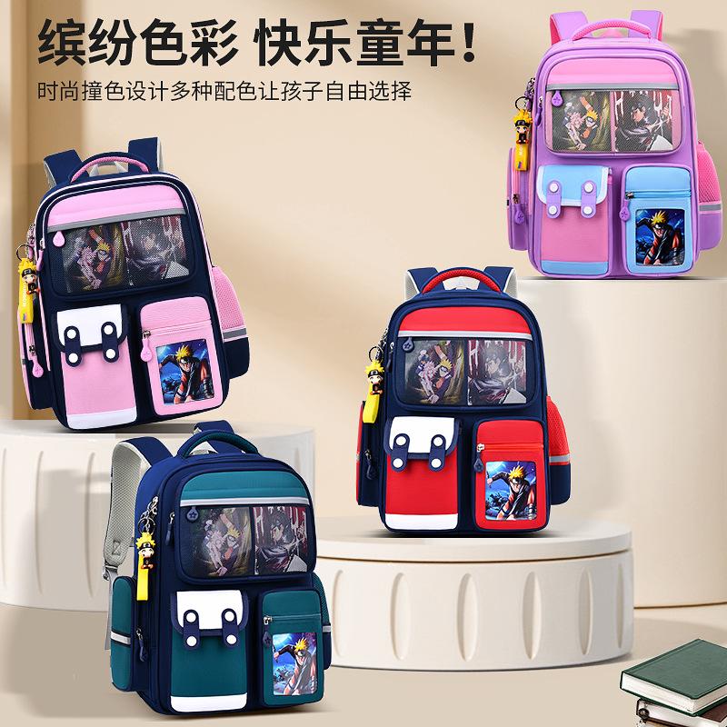 Baby new primary school schoolbag, male cartoon large-capacity children's schoolbag backpack