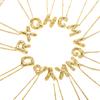 Women's Full Diamond Alphabet Pendant Necklace - DIY Clavicle Choker