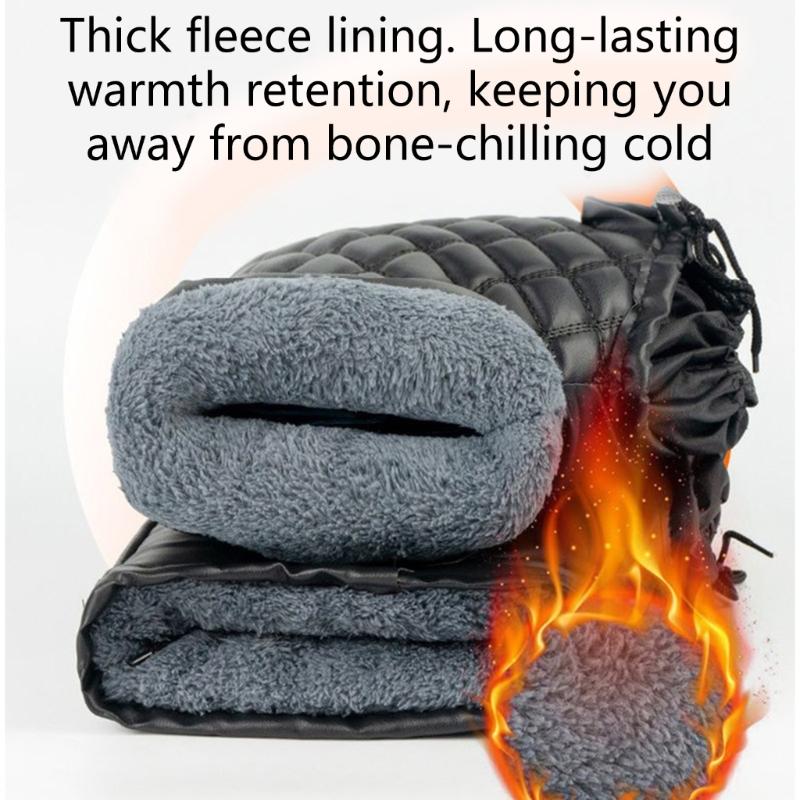 Universal Handlebar Gloves Mittens Suitable for Scooters Mopeds E Bikes Snow Riding Daily Commute and Fitness Use 2 Pack