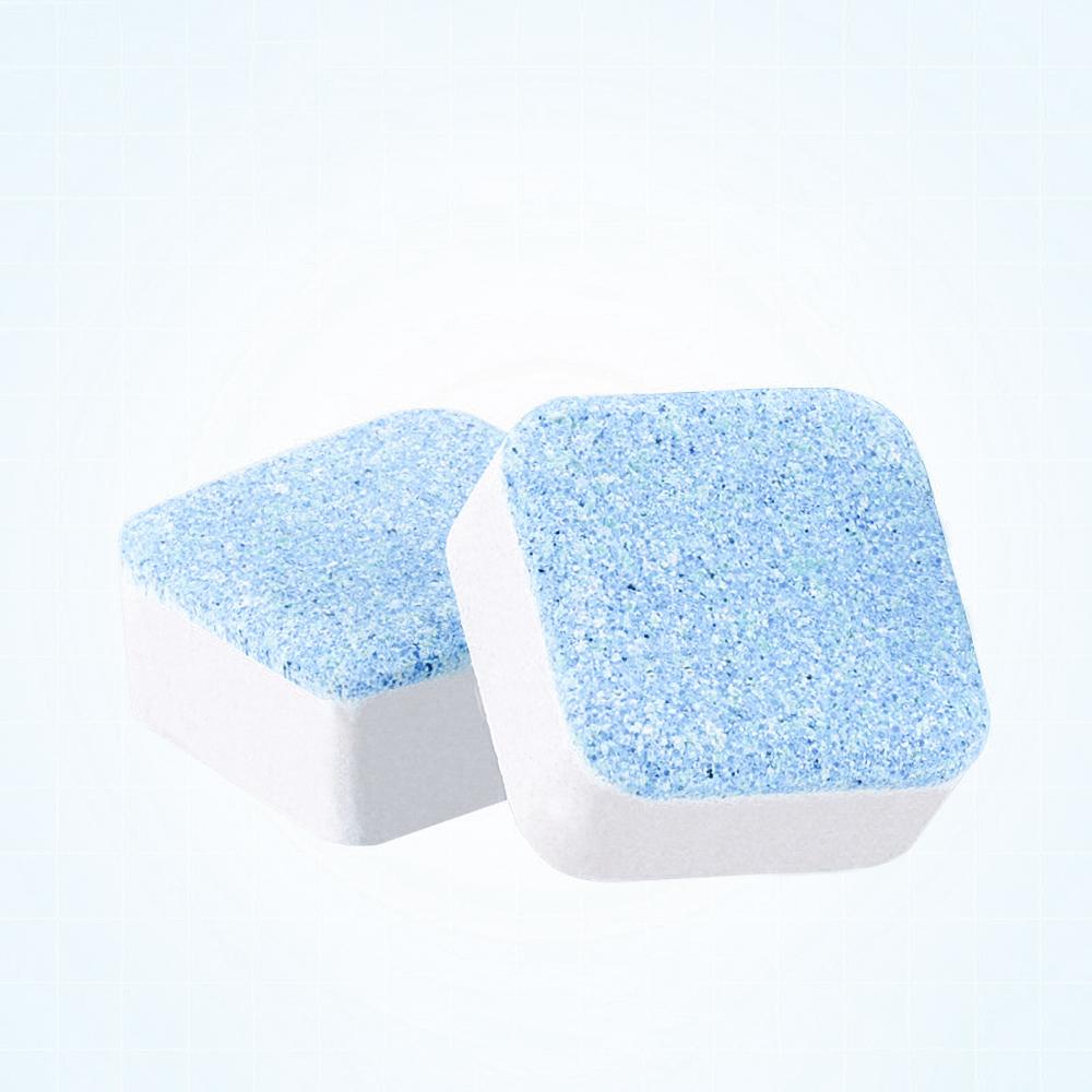 

20/50/100 ШТ. Чистящие таблетки для стиральной машины, безопасный дезодорант, моющее средство, бытовые инструменты, ведро для стирки, шипучие таблетки для бытового чистящего средства 10PCS(Blue)