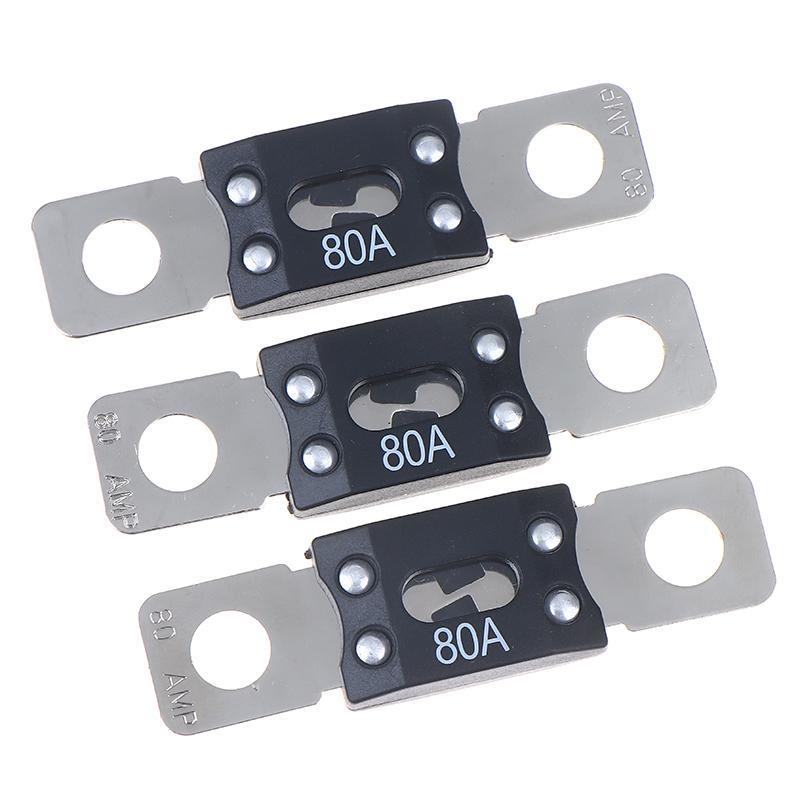 1/3Pcs Anm Mega Bolt-On Fuse 30A 40A 50A 60A 80A 100A 150A 200A 250A 300A Blade Fuse For Car Boat Audio Accessories