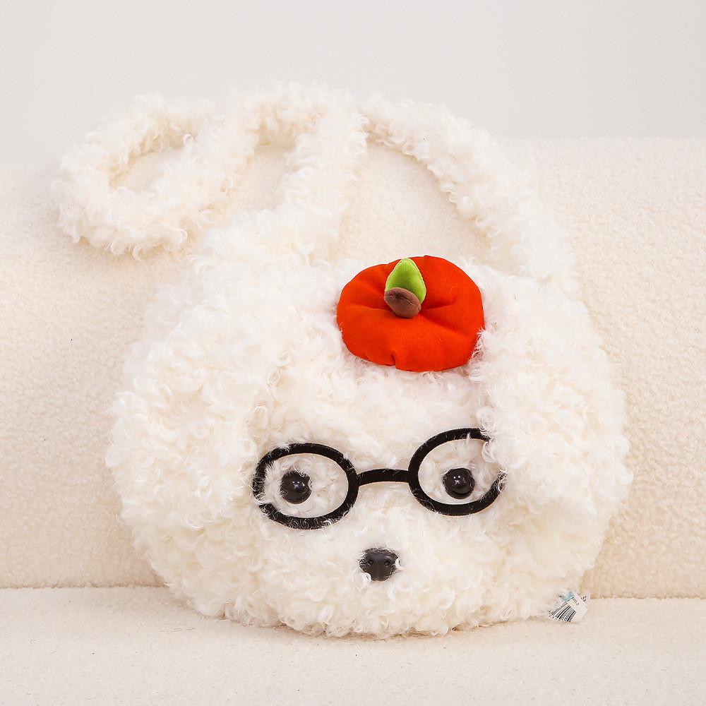 Cute Animal Plush Crossbody Bag With Polyester Fleece For Daily Use And Travel