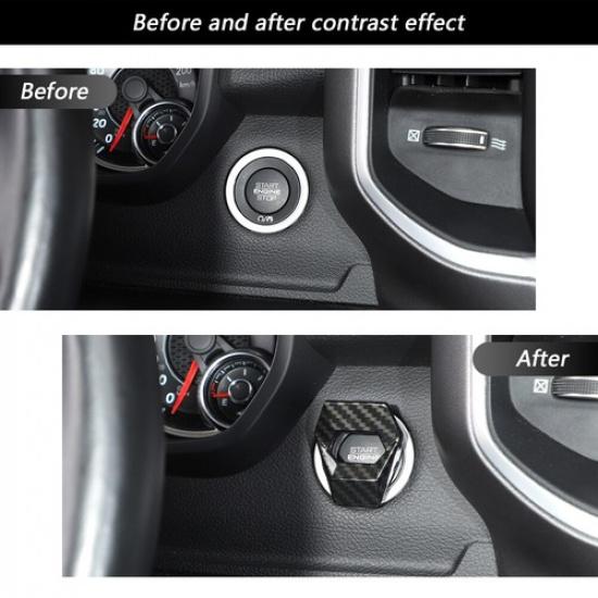 Engine Start Stop Switch Cover Cap Trim for Dodge Challenger&Charger/RAM 1500