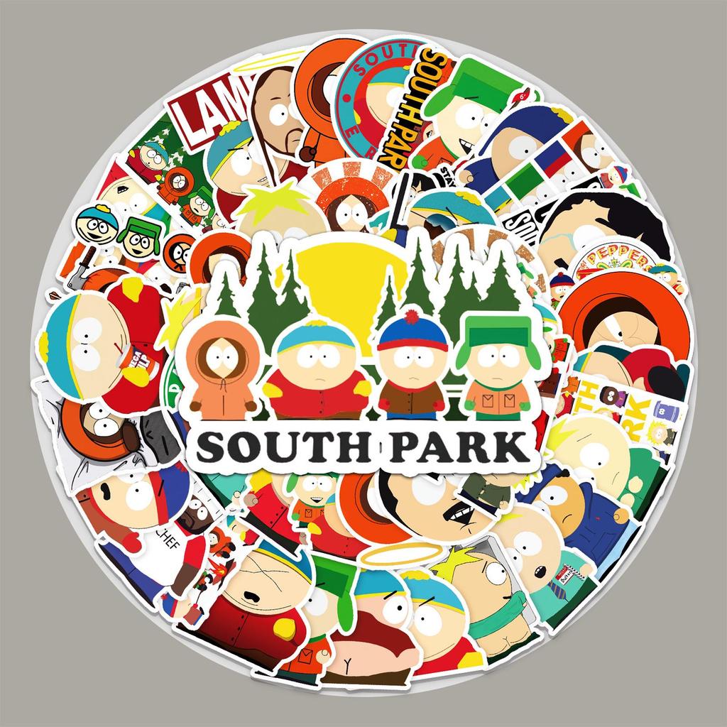 50 South Park Graffiti Cartoon Stickers: Creative DIY for Skateboards and Luggage