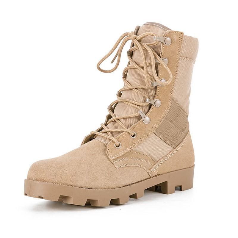 Fashion High Top Boots Desert Boots Army Green Outdoor Hiking Camouflage Combat Training D442