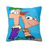 P-Phineas And F-Ferbs Pillow Case Morden Pillow Cover Polyester Design Cushion Cover Pillowcases For Chair Sofa Home Decoration