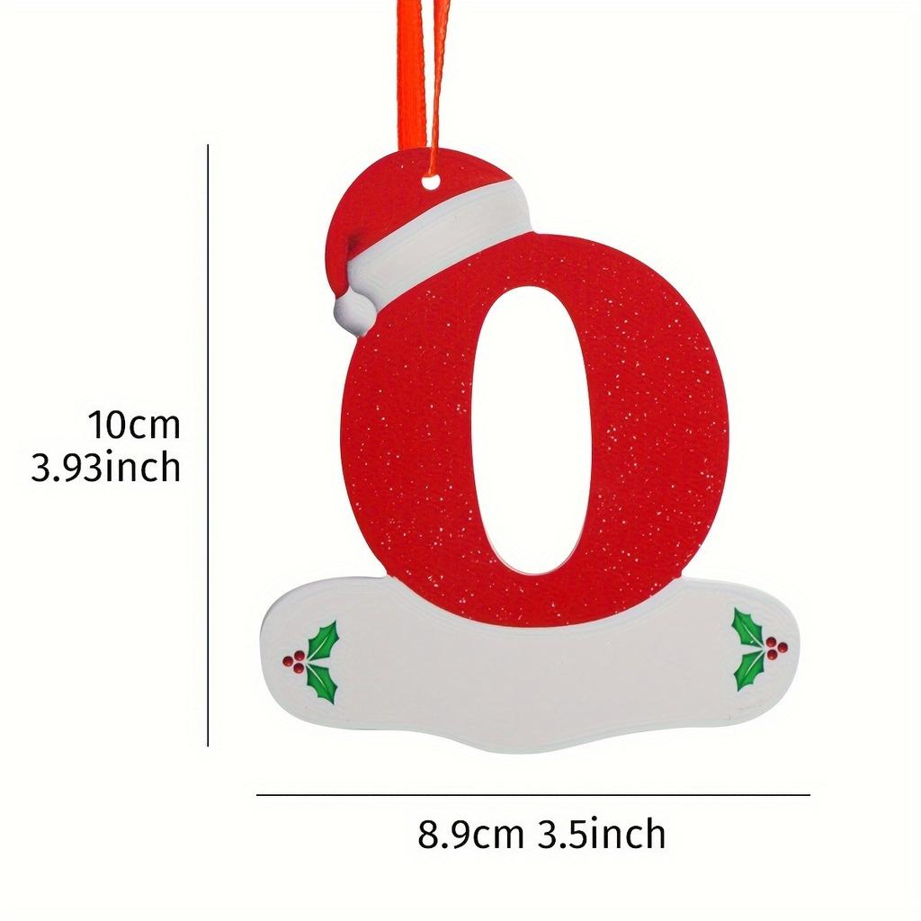 26 English Letters Christmas Decoration Pendant Christmas Tree Ornaments for Home Decor Navidad New Year 2026 Decor Accessories
