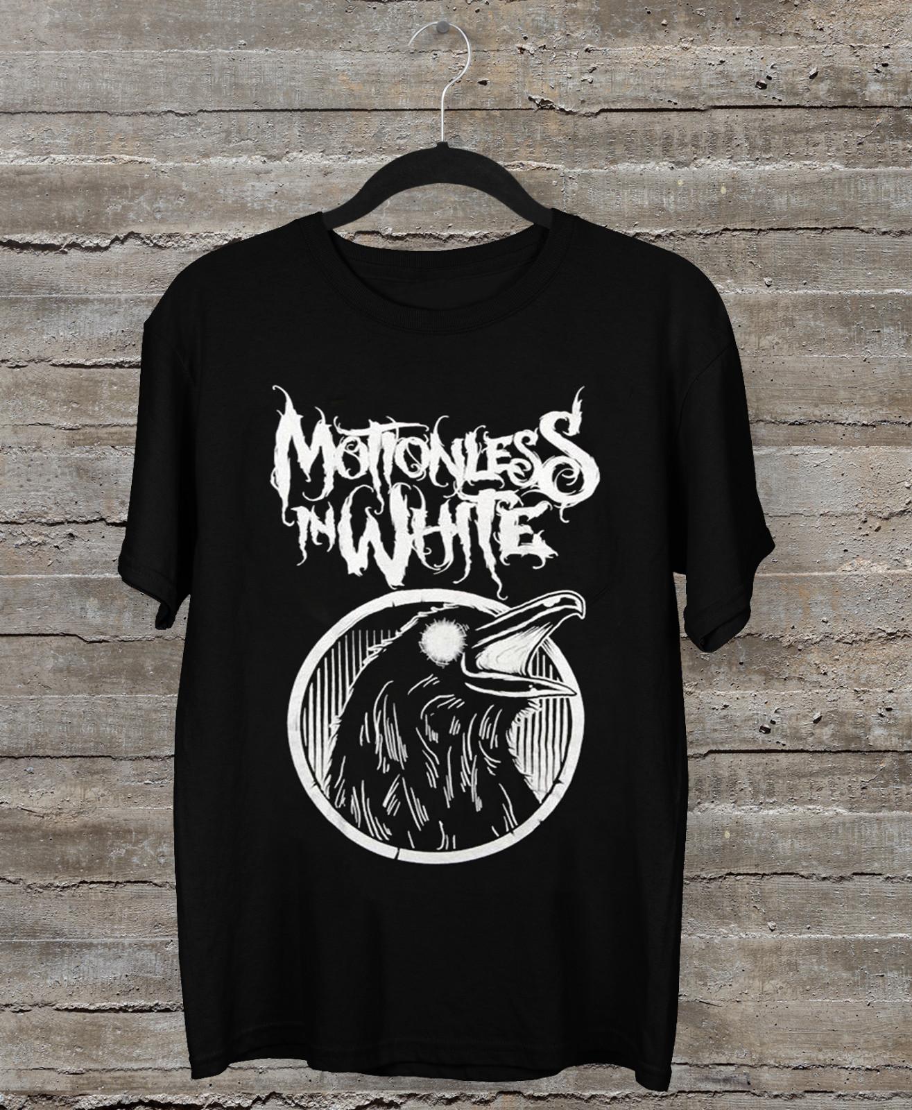 Motionless In White Shirt Classic Short Sleeve Black All Size Shirt M