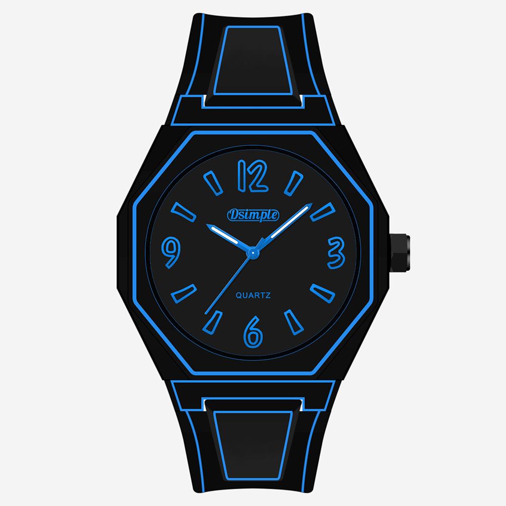 Trend Line Watch Comic Student Two Dimensional Quartz Watch Art Design Personality Watch Trend Watch