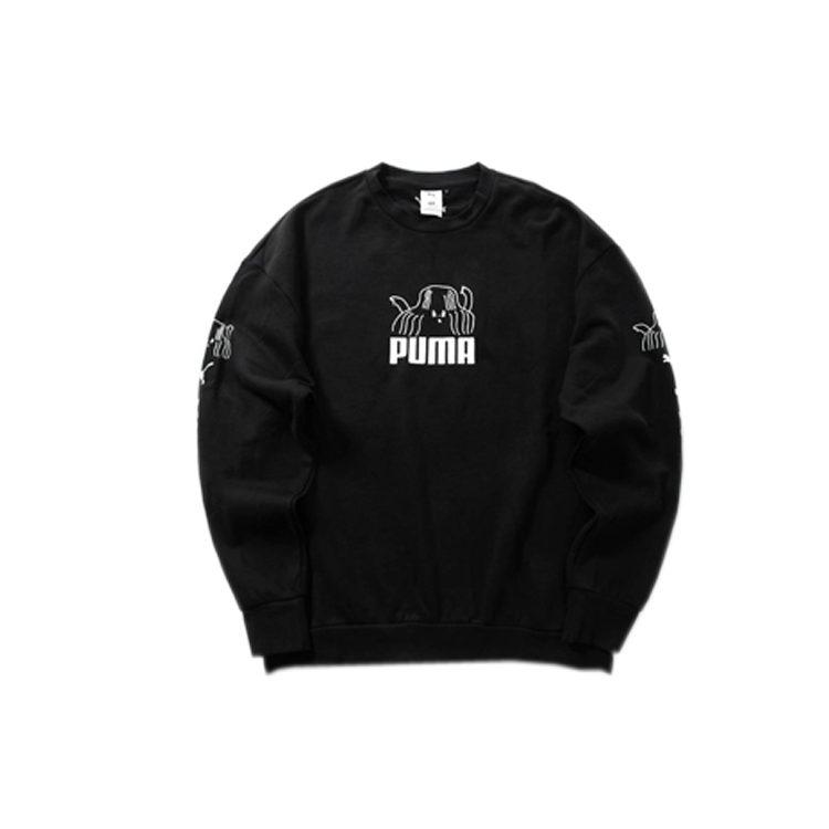 PUMA X TYAKASHA Sweatshirts Men's Crew Neck Moderate Regular 595562-01