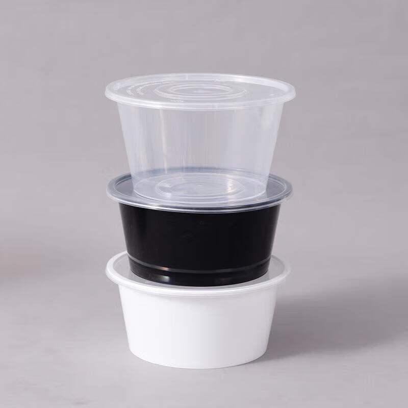 Disposable Round Meal Prep Containers with Lids