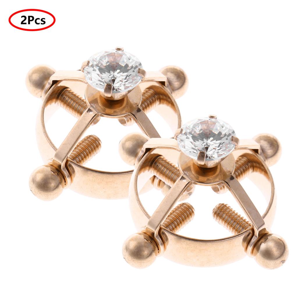 Adjustable Surgical Steel Non-Piercings Faux Nipple Shield Rings Clip Clamp 18mm Adjustable Surgical Steel Non-Piercings Faux Nipple Shield Rings Clip Clamp 18mm