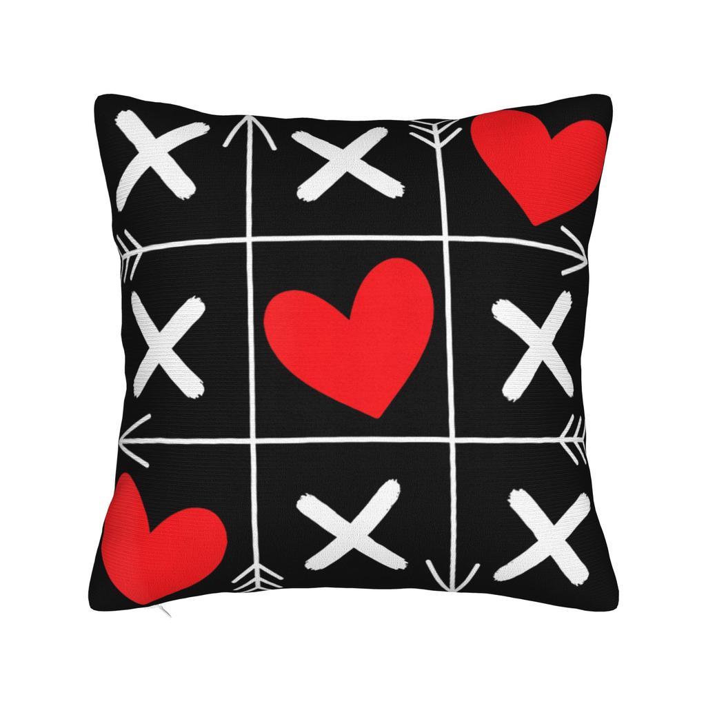Pillow Case Valentines Day Skeleton Hand Heart Soft Pillow Cover For Wedding Party Home Decor Funny Pillowcases