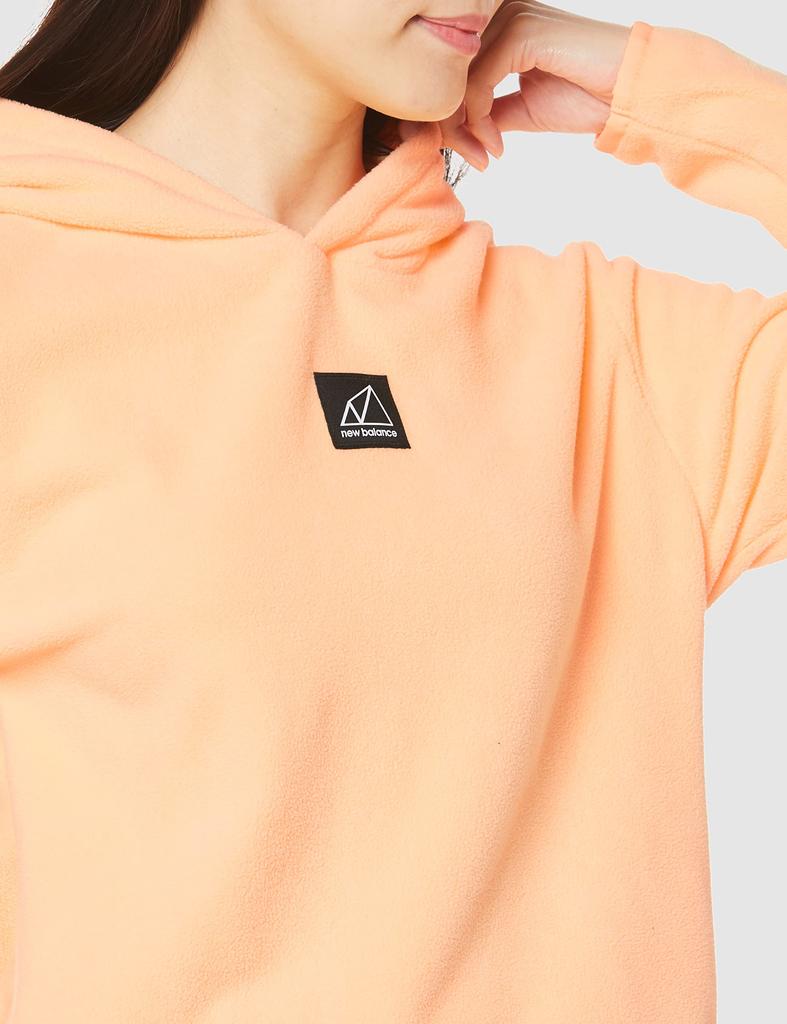 Sweat NB All Terrain Polar Fleece Hoodie LMO Free Size [New Balance] Women's (Light Mango)