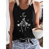 Printed T-shirt Gothic Vest Pattern Vest Women's Sleeveless Round Neck Casual Top