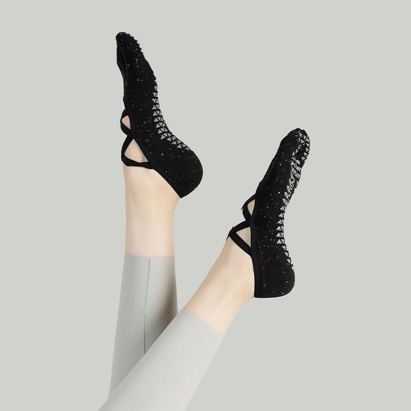 Non-Slip Five-Toe Yoga & Pilates Cotton Socks for Women