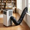 Copertura Tubo Aria Condizionata con 2 Cinghie a Fibbia 53*148CM Regolabile Portatile Isolamento Termico per Condizionatore d'Aria Domestico