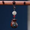 Rosewood and Green Sandalwood Qian Fudai Car Keychain Pendant and Phone/Bag Chain