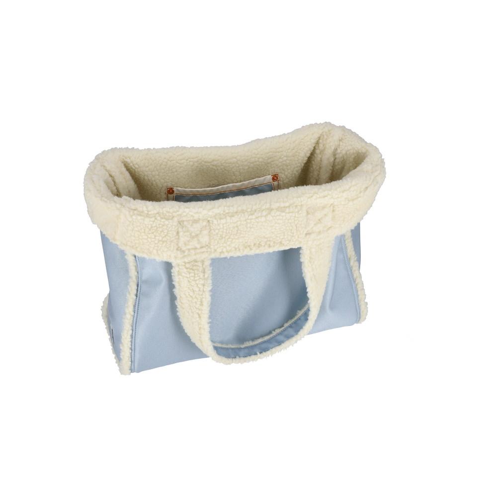 Lesportsac Light Denim Wash/Sherpa Two-Way Tote Bag [1543.La11]