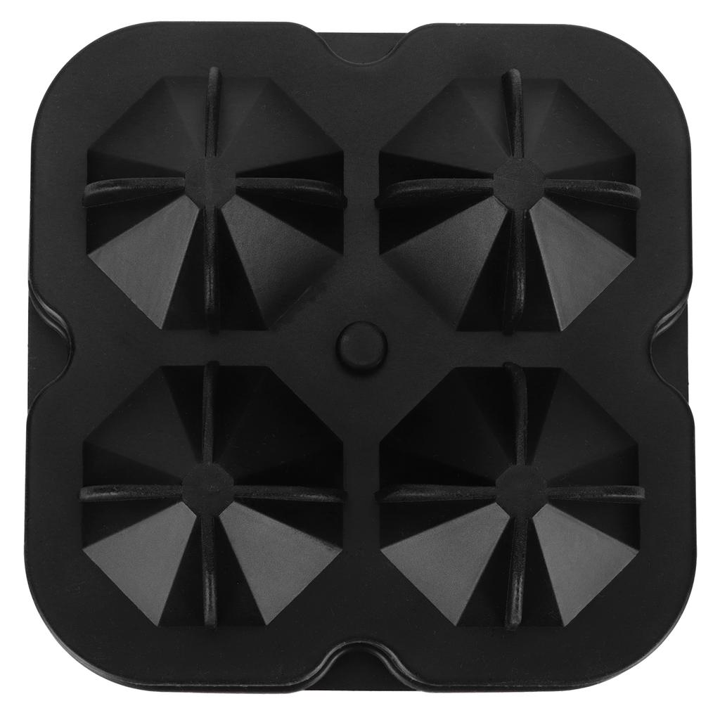 4Grid Ice Mold Reusable DiamondShape Ice Cubes Maker Tray Home Kitchen Supplies