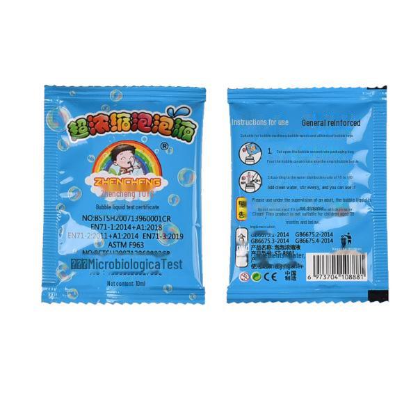 Концентрат жидкости для мыльных пузырей Fireworks Bubble Gun - 10 мл Bubble Refill 10 ml bubble solution