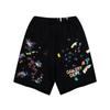 Nouveaux shorts décontractés pour hommes et femmes, style identique, avec impression graffiti éclaboussures d'encre GALLER, collection printemps-été 2024, une pièce sera envoyée par lots