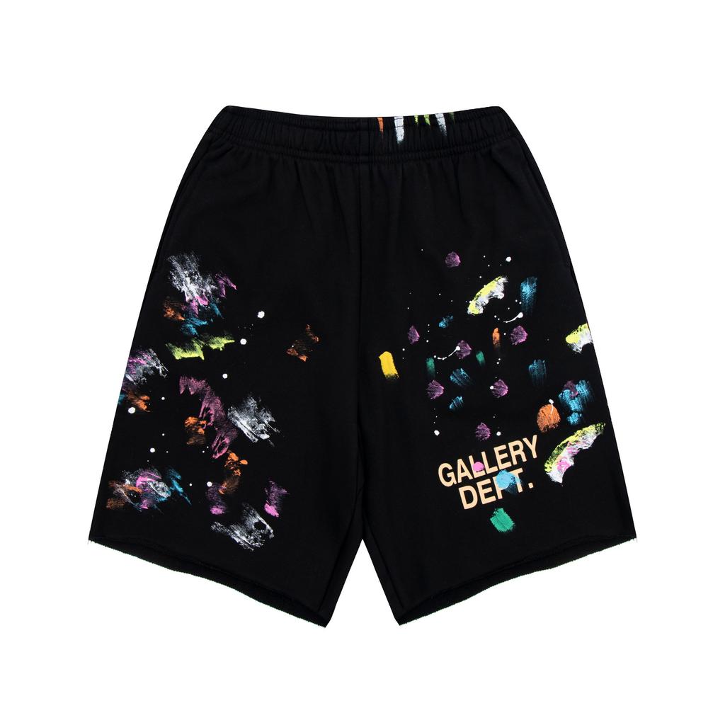 Nouveaux shorts décontractés pour hommes et femmes, style identique, avec impression graffiti éclaboussures d'encre GALLER, collection printemps-été 2024, une pièce sera envoyée par lots