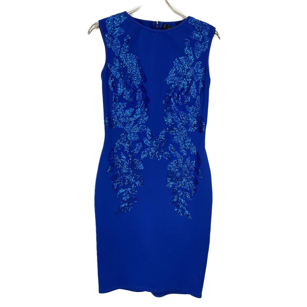 TADASHI SHOJI BJX19288M Royal blue sequin sleeveless dress dress XS Royal BlueUsed