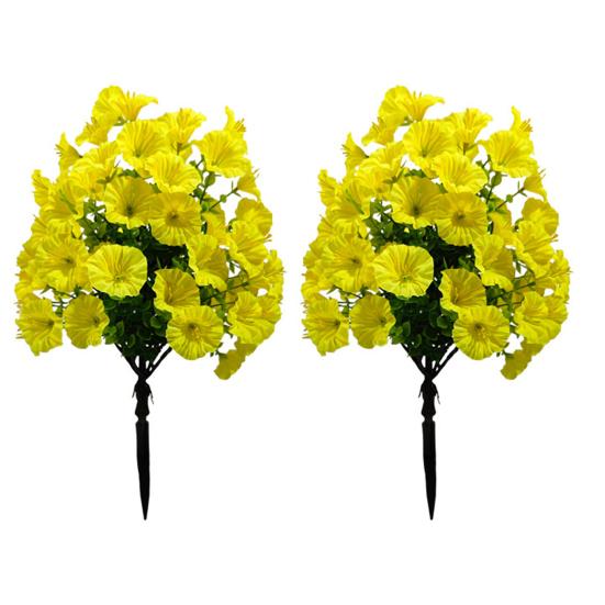 1/2 st Konstgjord Morgonhimmel Trädgårdsspett UV-beständig Falsk Blomsterpigga Bröllopsfest Inomhus Utomhus Trädgårdsvägg Falsk Blomsterdekoration