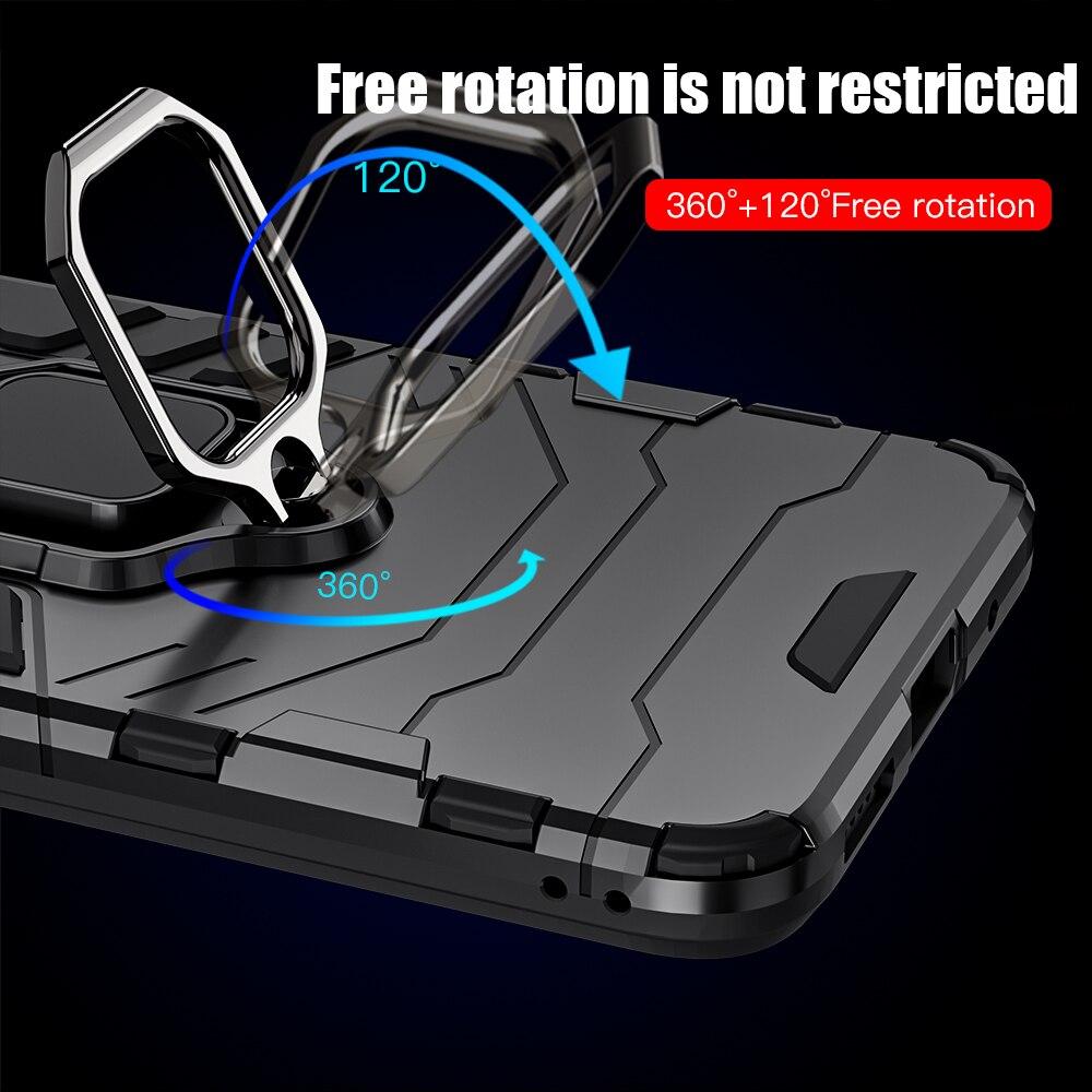 Cover Per Xiaomi Poco M5 / M4 5G Con Scorrevole Proteggi Fotocamera E Anello Rotante 360° – Nero