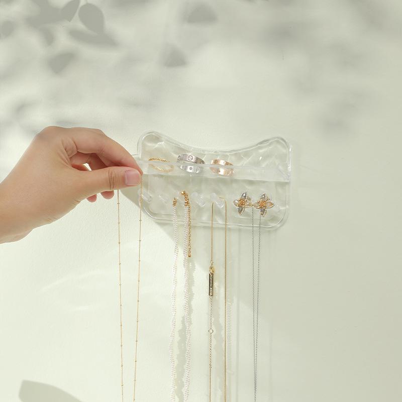 Haken Hängende Schmuck-Display Halskette Ohrring Armband Organizer Ständer Regal Halter Klebepaste Wandhaken Für Schmuck