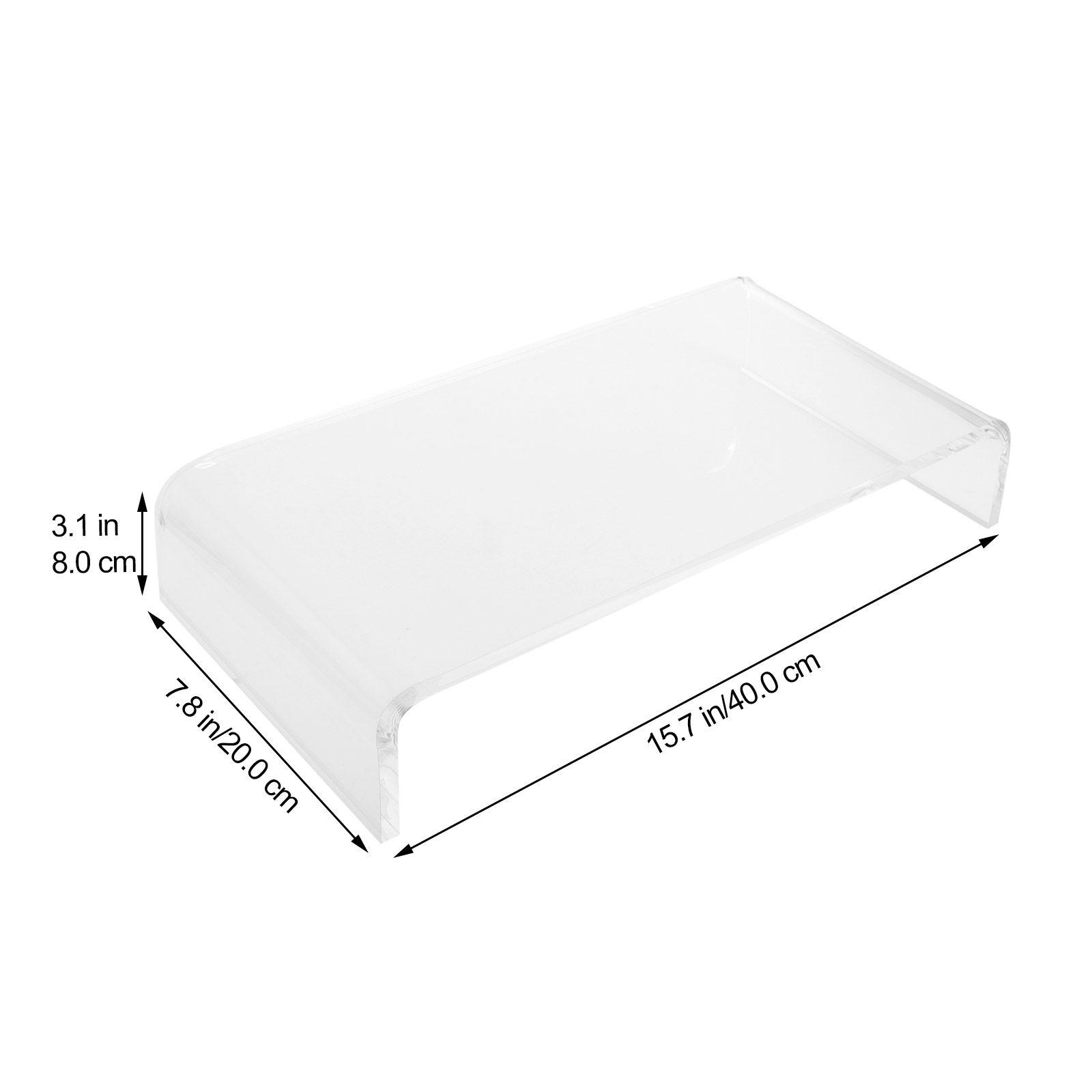 Transparent Acrylic Keyboard Protective Cover Keyboard Bridge Anti-Cat Protector Computer Monitor Stand Organizer Desktop Riser