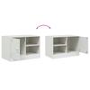TV Cabinets (2 pcs) White 67 x 39 x 44 cm Steel