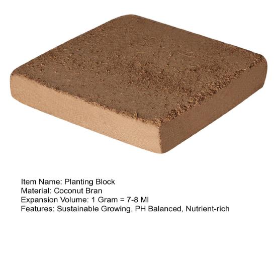 Organic Coconut Brick Nutrient Soil Sustainable Growing PH Balanced Nutrient-rich Coconut Shells Vegetable Planting Soil