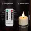 12PCS Rechargeable LED Tea Lights Candles with Remote, 3D Wick Flickering Flameless Votive Candles with 4/6H Timer, Warm White Electric Fake Candles