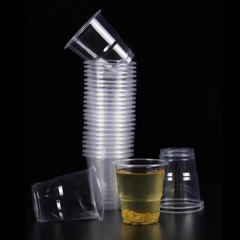 Disposable Clear Plastic Cups, 180ml