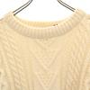 ALLEN JOLLY 80s 90s Wool Old Long Sleeve Sweater XL White Knit Men's Used