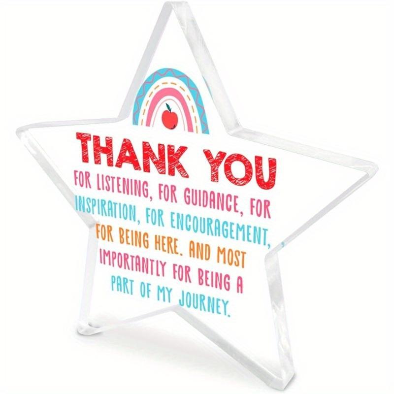 "Being A Part" Thank You Keepsake - Versatile Acrylic Desk Gift for Professionals
