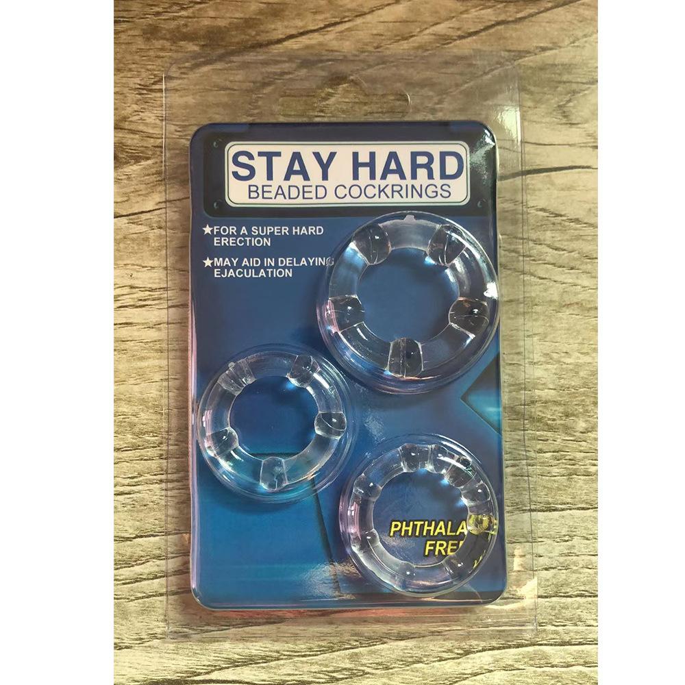 3pcs Cock Ring Silicone Delay Ejaculation Adult Toys for Men Penis Ring Enlargement Delay Chastity Device Sex Toys Sex Shop