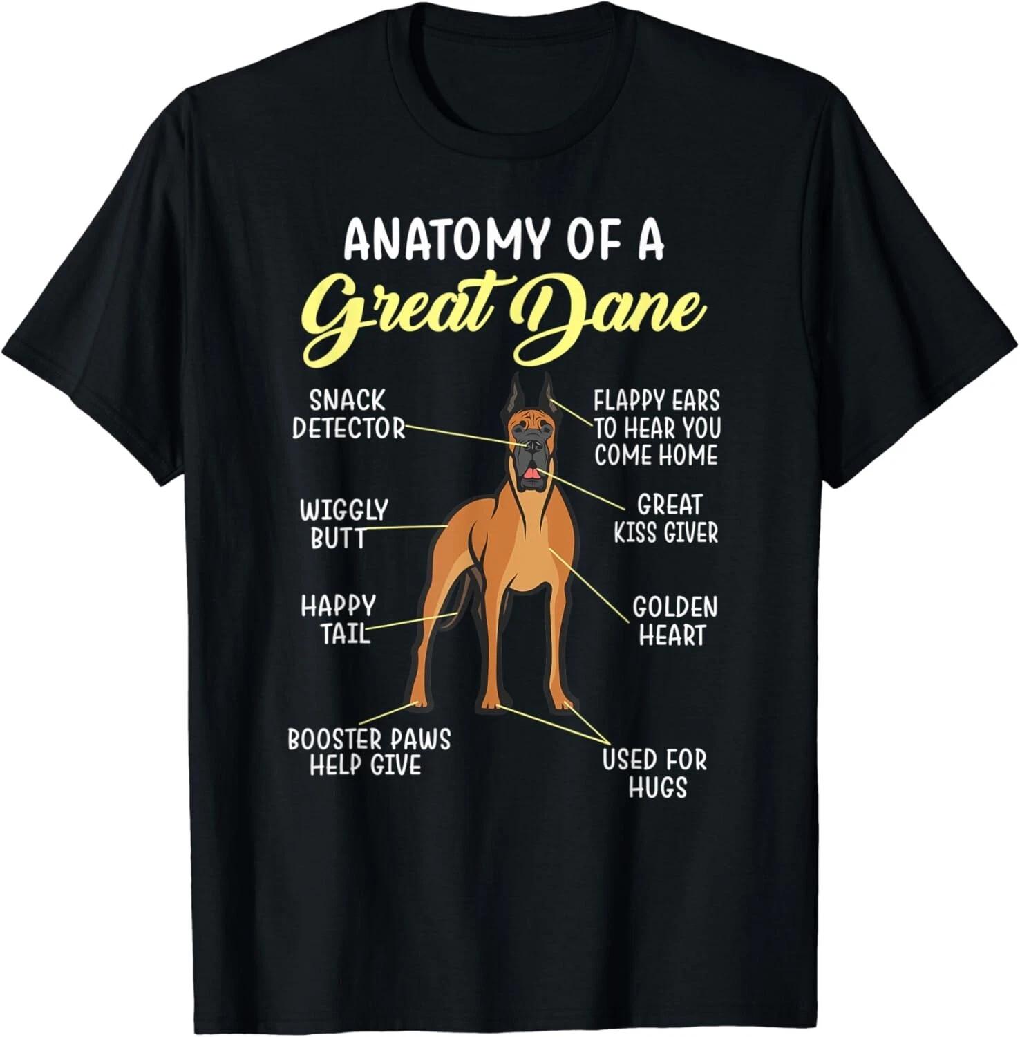 _Anatomy Of A Great Dane_ Funny Dog Lover Gift Unisex T-Shirt S