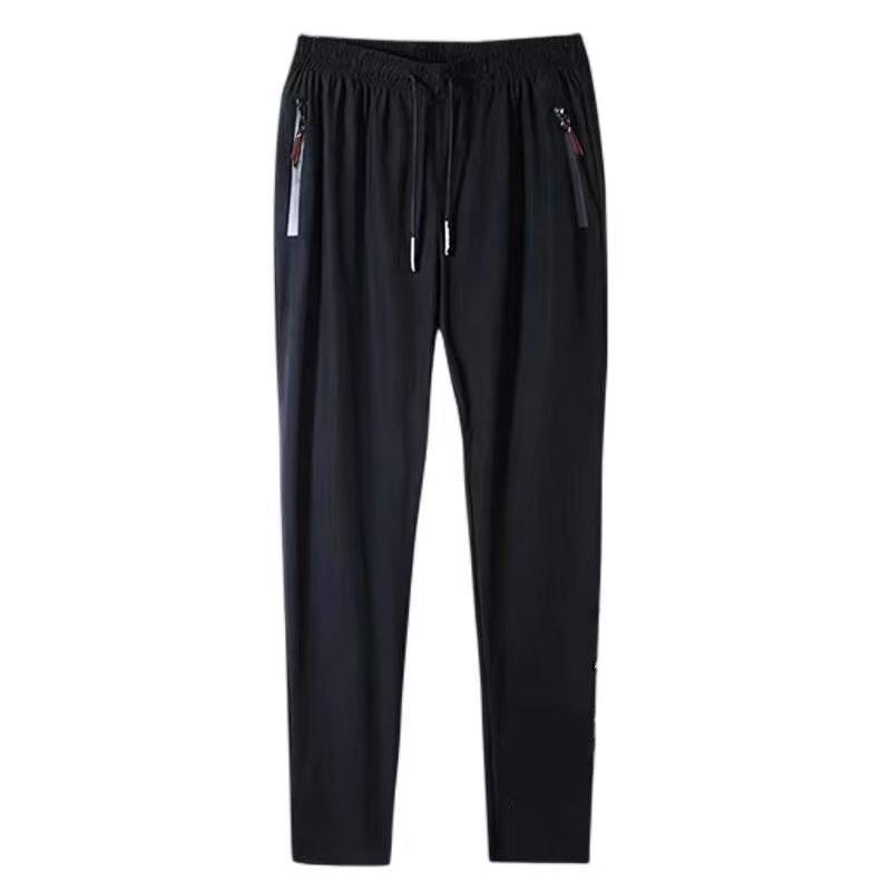 Men's Summer Ice Silk Slim Straight Stretch Pants