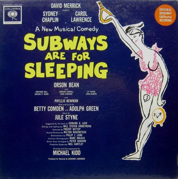 

LP Record JULE STYNE BETTY COMDEN ADOLPH GR Subways Are For Sleeping KOL5730 COLUMBIA MASTER 1962 US Soundtracks Musicals Used