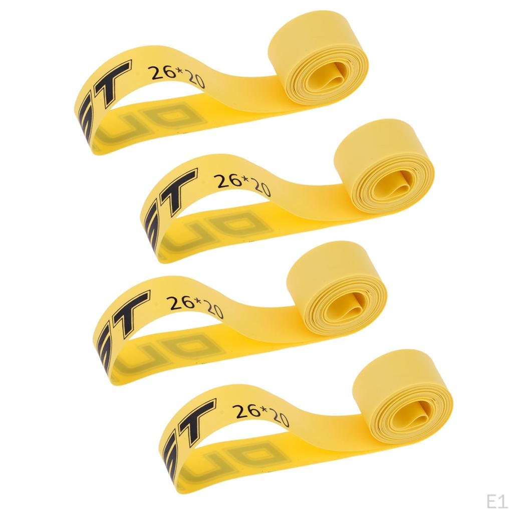 4Pcs/Lot Bicycle Tire Liner Anti Puncture Protective Pad / Wheel Rim Strips Tape - for 26 inch