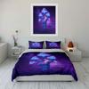 Dreamy Glowing Mushrooms Art Decor Soft Comfortable Duvet Cover Bedding Set Included 1*Duvet Cover & 2*Pillowcases, Gift