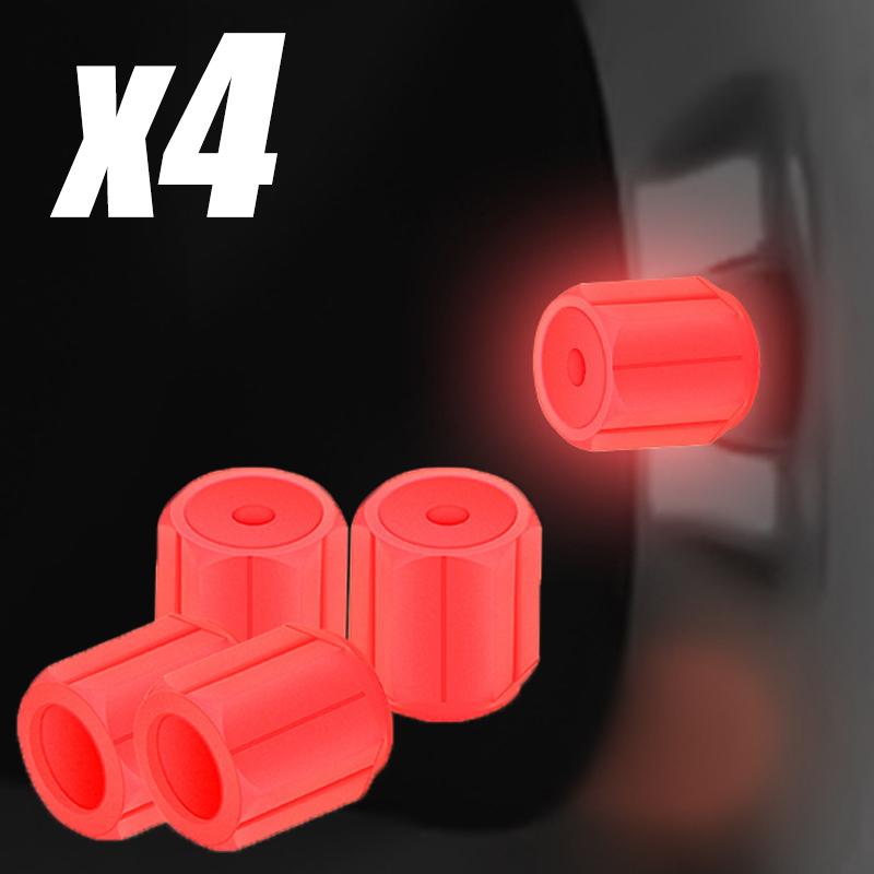 4/8/16 ks Auto Svítící Víčko Ventilku Pneumatiky Fluorescenční V Noci Svítící Motocykl Kolo Tryska Kola Víčka Ventilků Pneumatiky Automobilu Svítící Víčka