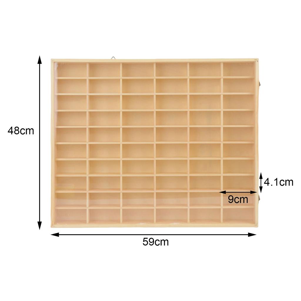 Wooden Multi-grid Box Car Storage Display Box Hand-held Storage Box Multi-layer Display Cabinet Wall Toy Display Rack