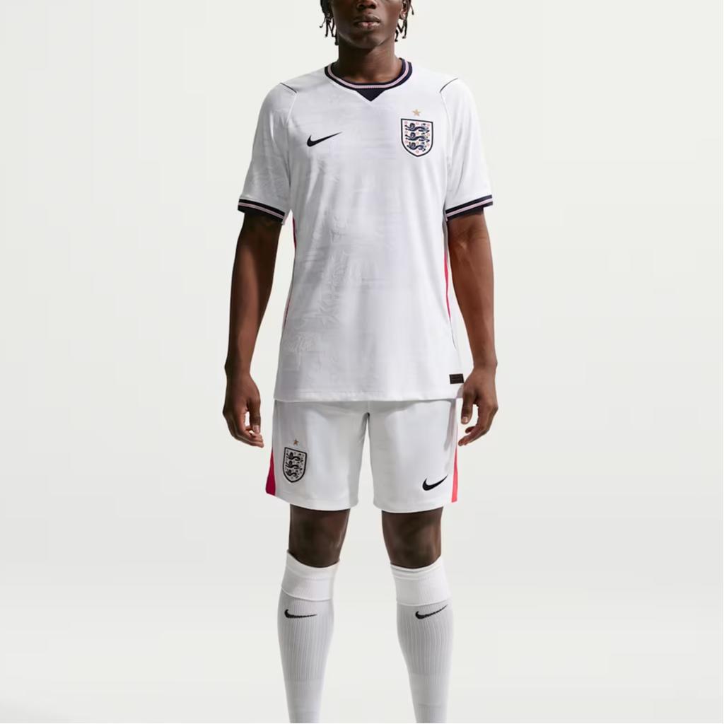 Nike Inghilterra 2026 Partita Casa 'Bianco/Rosso Speed/Nero Ossidiana/Nero Ossidiana'