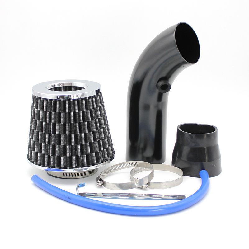 76mm Universal Car Racing Cold Air Intake System Turbo Induction Pipe Tube Kit Cone High Flow Performace Air Filter Inlet