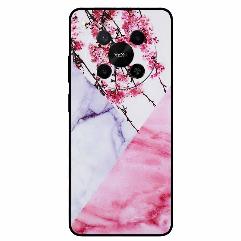Für ZTE Blade V70 Max / Nubia V70 Max Marmor-Bemaltes Weiches TPU-Silikon-Rückseitenabdeckung Case Für Blade V70 Max Fusion Black Case V70Max